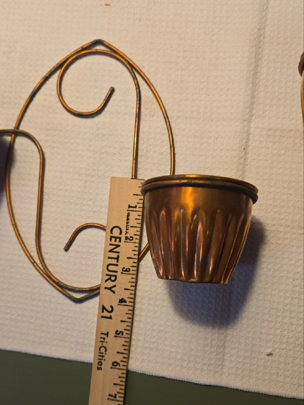 VINTAGE MCM Copper Wall Sconce Set